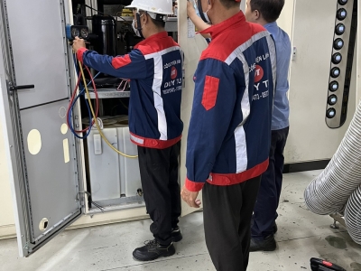 SỬA CHỮA MÁY LẠNH CHILLER TẠI NHÀ MÁY HANACAN KCN MỸ XUÂN B1 BÀ RỊA- VŨNG TÀU